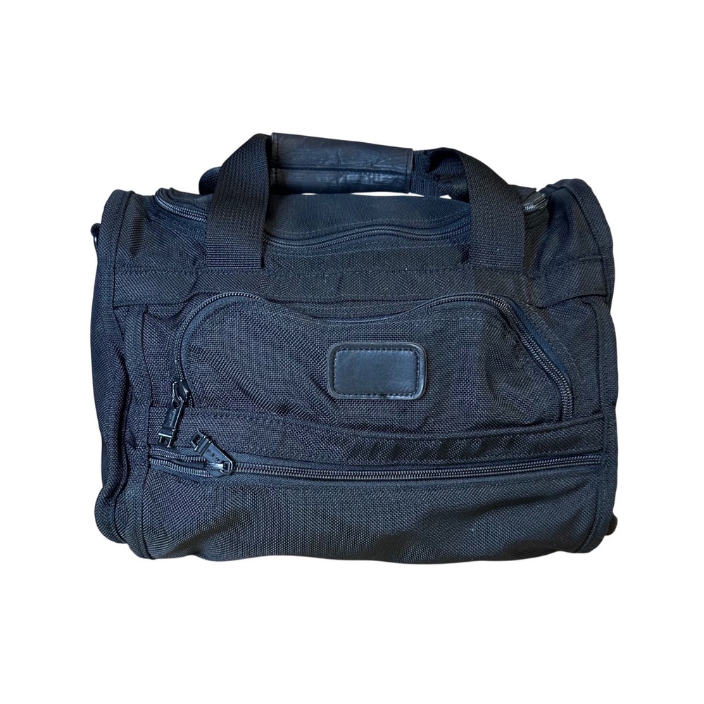 Tumi Black Ballistic Nylon Travel Bag Made in USA Toiletry Camera Utility Case